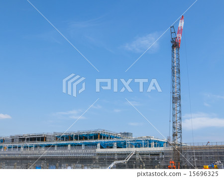 Toyosu新市場的建築圖像在東京中央批發市場 15696325