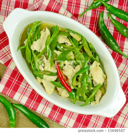 Stir Fried Chicken Breast with Cayenne Pepper. Stir Fried Chicken Breast with Cayenne Pepper. 15696587