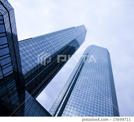 Office building on blue sky Office building on blue sky 15699711