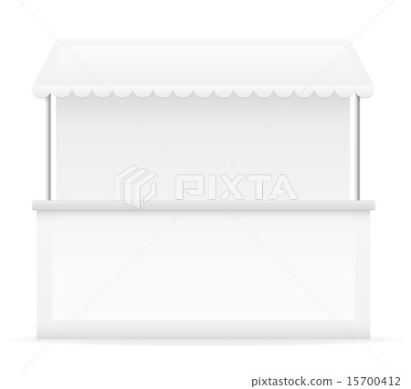 white stall vector illustration 15700412
