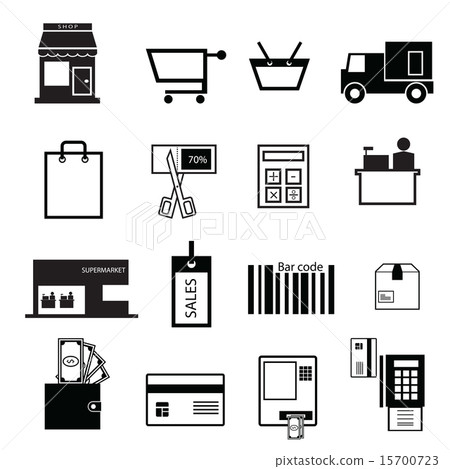 Shopping and sale icons 15700723