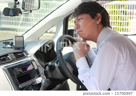 商務駕駛執照工作服汽車（男輕汽車司機司機受薪商人） 15700997