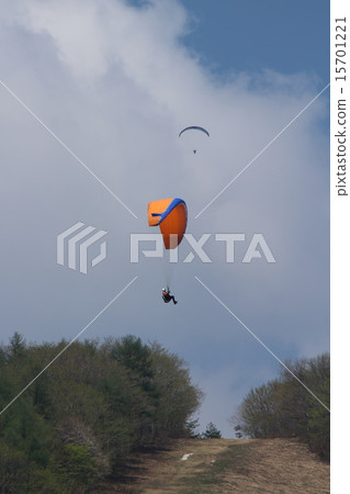 Paragliding at ski resort 15701221