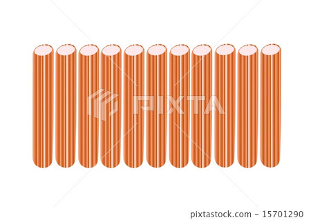 Kani, Surimi or Crab Stick on White Background 15701290