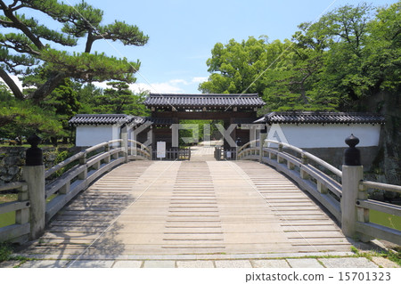 Wakayama Wakayama城堡Ichibanbashi和Otomon 15701323