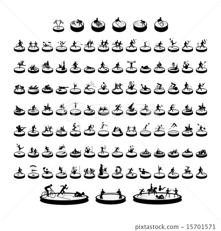 A Mega Set of 107 World Sport Icons A Mega Set of 107 World Sport Icons 15701571