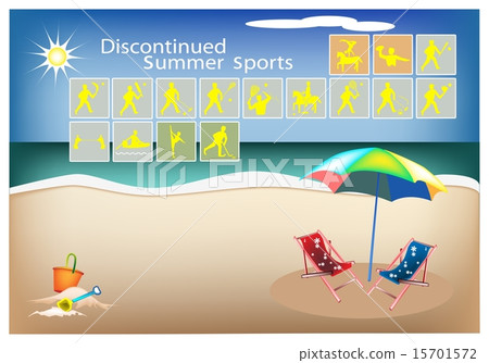 Set of 16 Discontinued Summer Sport Icons Set of 16 Discontinued Summer Sport Icons 15701572