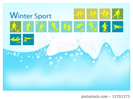 A Mega Set of 15 Winter Sport Icons A Mega Set of 15 Winter Sport Icons 15701573