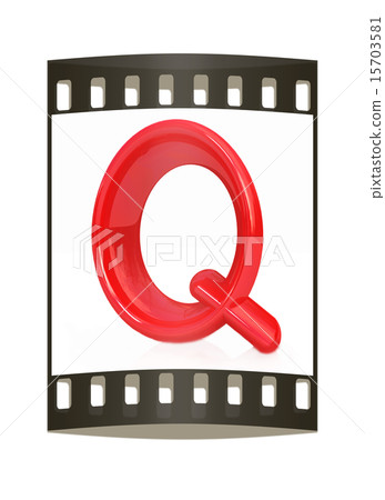 Alphabet. Letter "Q". The film strip 15703581