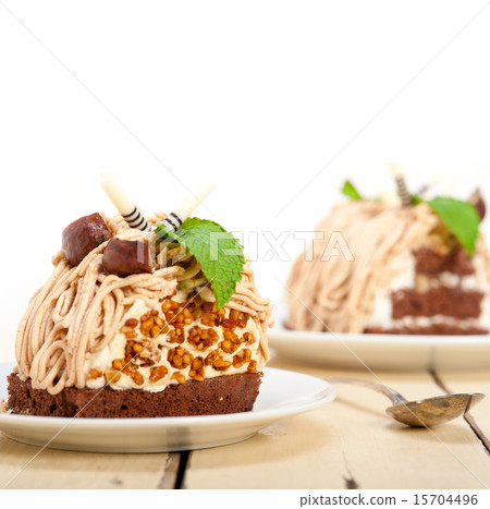 chestnut cream cake dessert chestnut cream cake dessert 15704496