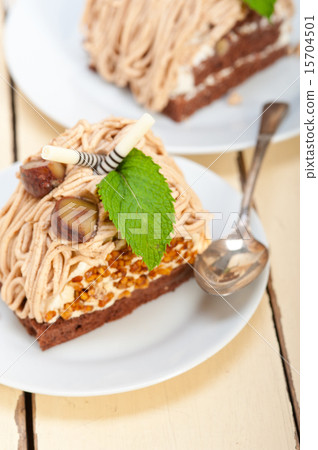 chestnut cream cake dessert chestnut cream cake dessert 15704501