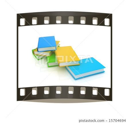 colorful real books. The film strip colorful real books. The film strip 15704694