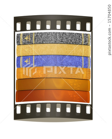 The stack of books. The film strip The stack of books. The film strip 15704850