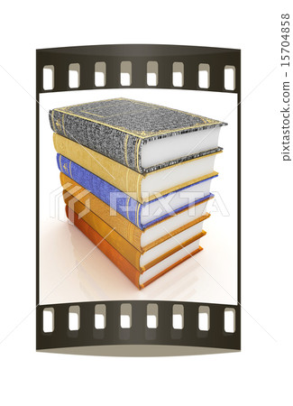 The stack of books. The film strip The stack of books. The film strip 15704858