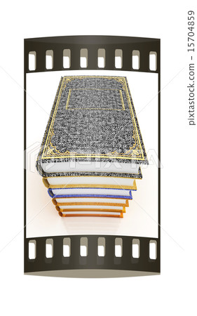 The stack of books. The film strip The stack of books. The film strip 15704859
