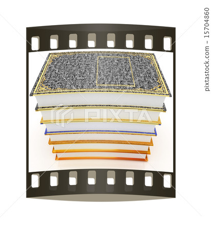 The stack of books. The film strip The stack of books. The film strip 15704860