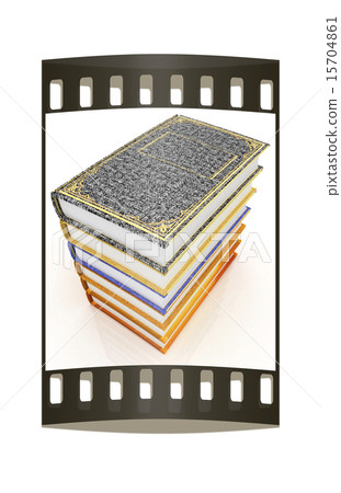 The stack of books. The film strip The stack of books. The film strip 15704861