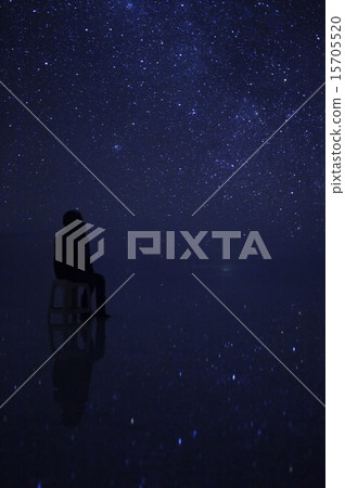 Uyuni鹽湖滿天星斗的天空 Uyuni鹽湖滿天星斗的天空 15705520