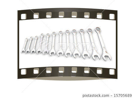 Set of wrenches. The film strip Set of wrenches. The film strip 15705689