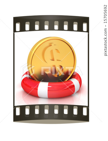 Coin dollar on  lifeline 15705692