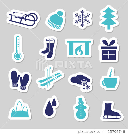 winter stickers 15706746