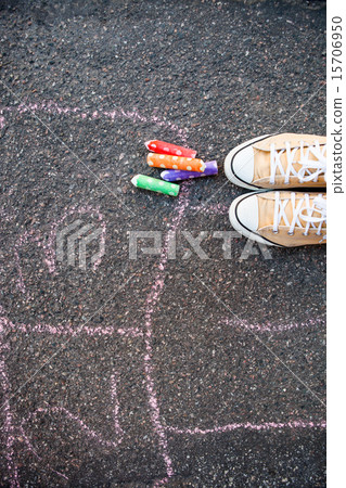 Hopscotch on the ground Hopscotch on the ground 15706950