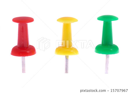 Three colored pins Three colored pins 15707967