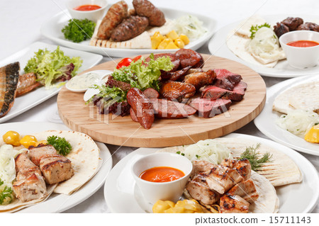 party with tasty dishes 15711143