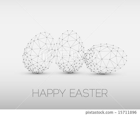 Minimalistic geometric vector Happy Easter card Minimalistic geometric vector Happy Easter card 15711896