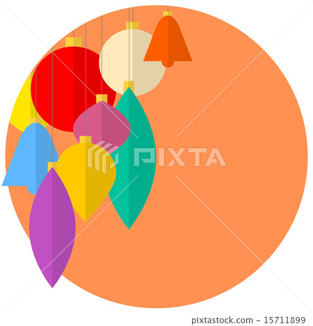 Flat design Vector christmas decorations Flat design Vector christmas decorations 15711899