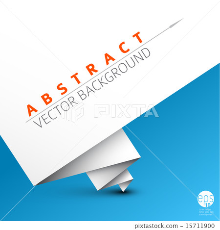 Vector simple background with folded white paper Vector simple background with folded white paper 15711900