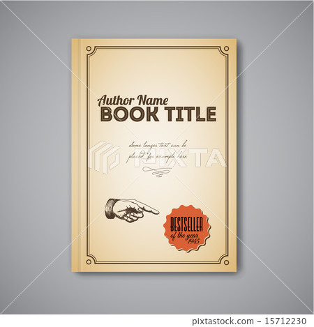 Retro Vector abstract brochure design template 15712230