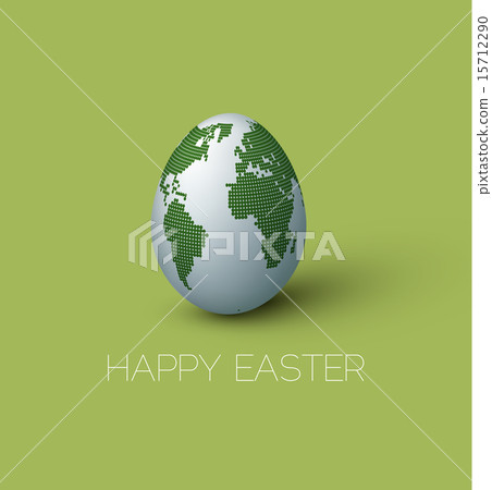 Simple vector Happy Easter card 15712290