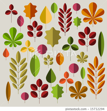 Autumn Minimalist Abstract Floral Background Stock Illustration 15712294 Pixta