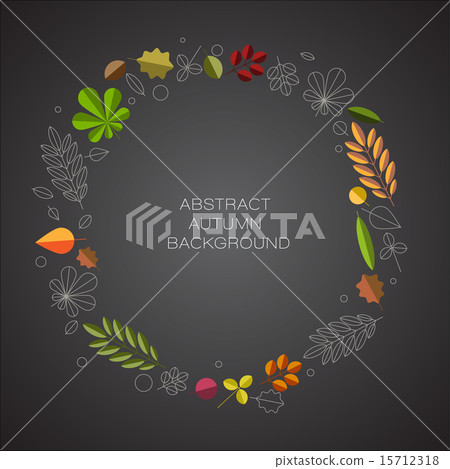 Autumn abstract floral background with place for your text Autumn abstract floral background with place for your text 15712318