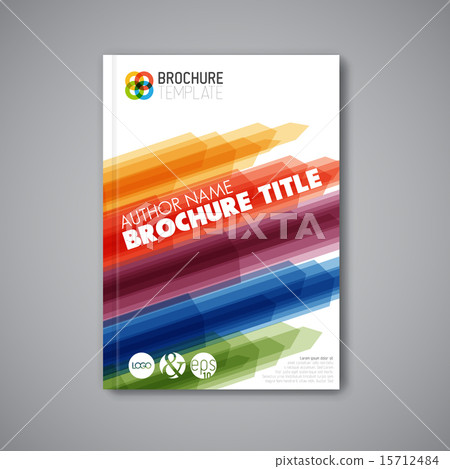 Modern Vector abstract brochure design template Modern Vector abstract brochure design template 15712484