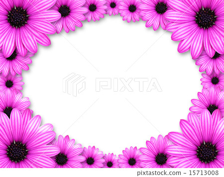Frame made from pink flowers Frame made from pink flowers 15713008