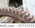 Old rusty cogwheel 15713159