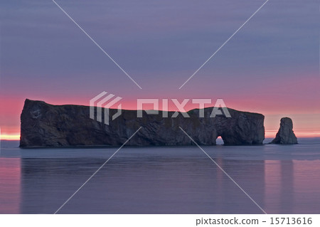 Early sunrise at Perce Rock in Gaspe, Quebec Early sunrise at Perce Rock in Gaspe, Quebec 15713616