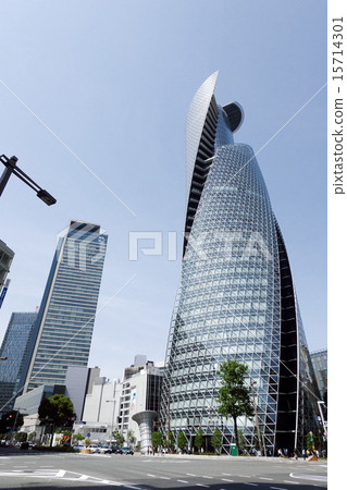 Nagoya Station Sasajima intersection city skyline vertical composition 15714301