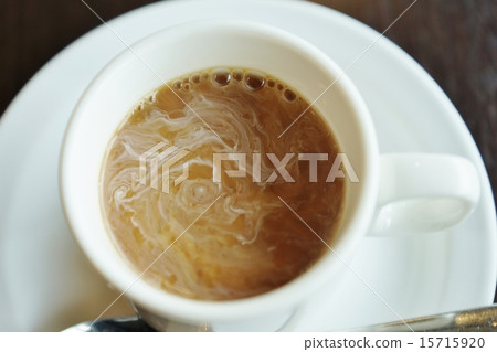 Coffee break · Simple coffee after meal · Black back bird's eye view up sideways position Coffee break · Simple coffee after meal · Black back bird's eye view up sideways position 15715920