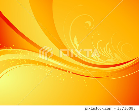 Seasonal nature abstract background. Eco Vector floral pattern. Orange color. Autumn, summer Seasonal nature abstract background. Eco Vector floral pattern. Orange color. Autumn, summer 15716095