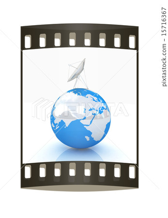 SAT and planet earth. The film strip SAT and planet earth. The film strip 15716367