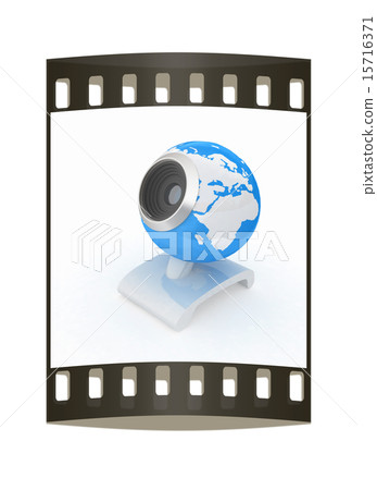 Web-cam for earth. The film strip Web-cam for earth. The film strip 15716371