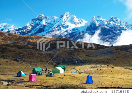 High mountains, covered by snow. 15716558