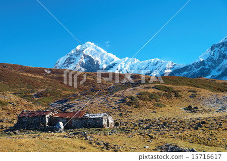 High mountains, covered by snow. 15716617