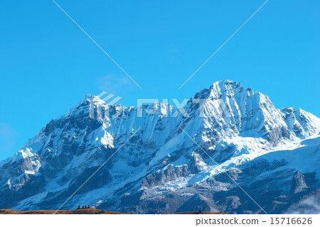 High mountains, covered by snow. High mountains, covered by snow. 15716626