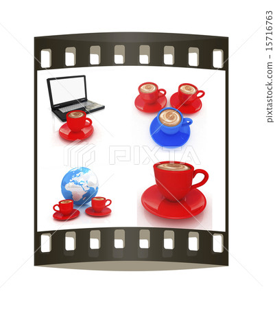 Coffee set. The film strip 15716763