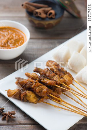 chicken satay popular asian dish 15717468