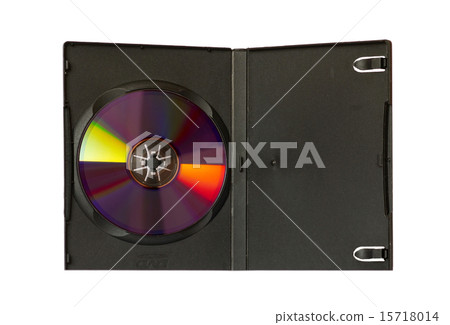 CD and case with insert isolated on white. 15718014